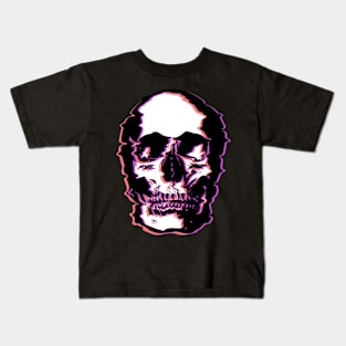 Glitchy skull Kids T-Shirt